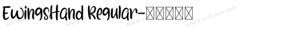 EwingsHand Regular字体转换